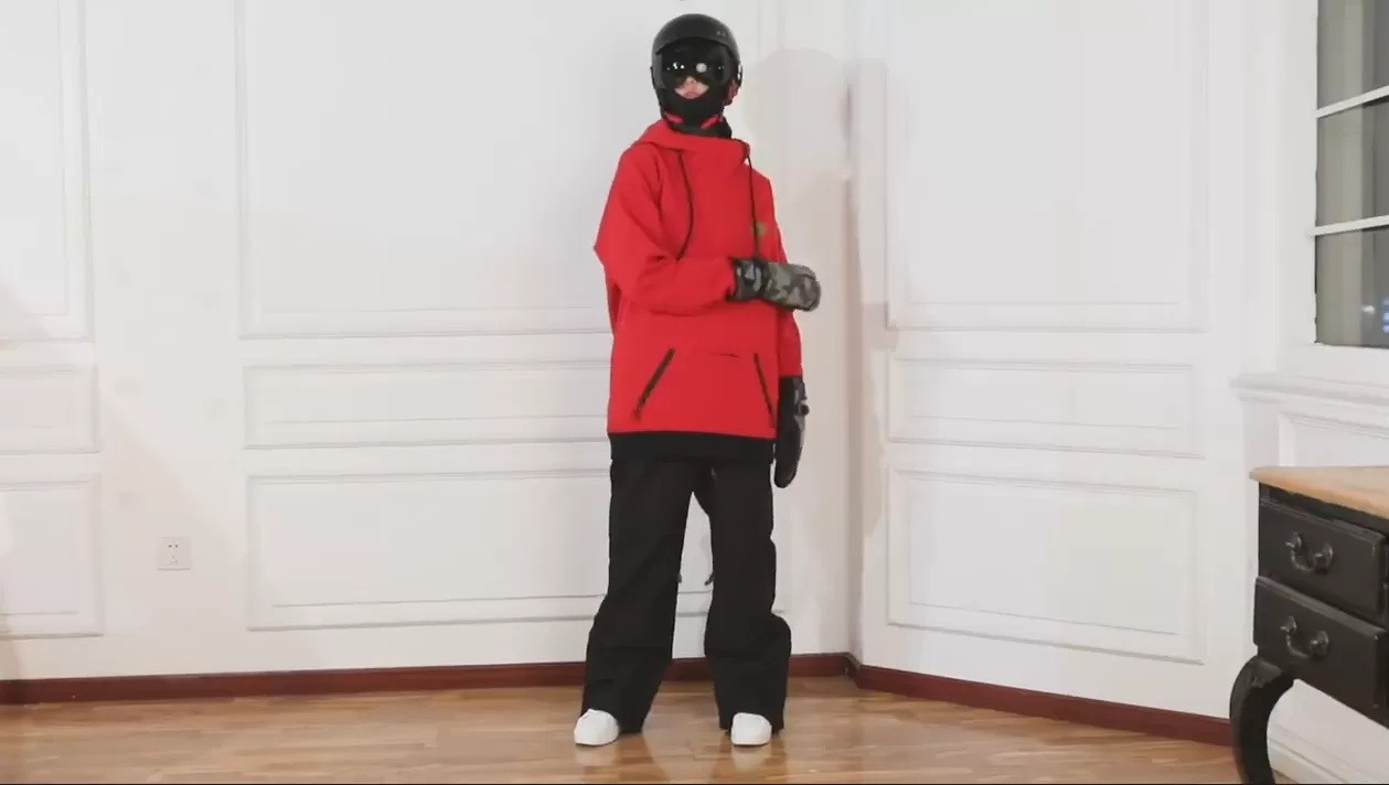 滑雪帽衫产品展示视频